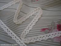 krajka - paličkovaná - přírodní - šíře 10 mm