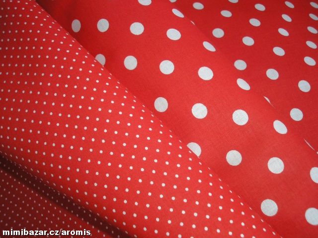 LÁTKA  - ČERVENÝ PUNTÍK - 2 MM