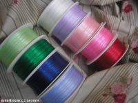 stuha atlasová - OBOULÍCNÍ šíře 3 mm - barva  vínová