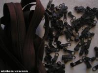 nekonečný zip - metráž - HNĚDÝ