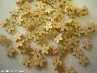 knoflík - přírodní - kytička